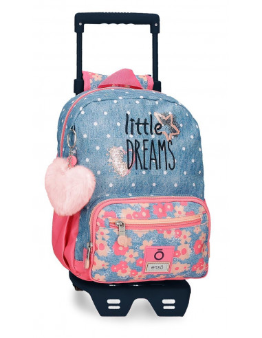 MOCHILA ADAP. C/CARRO 28CM.ENSO LITTLE DREAMS